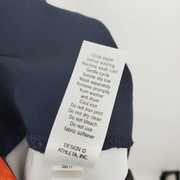 Athleta Tropical Precision High Rise Floral Print Navy Leggings XXS - Picture 11 of 12